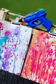 Do you find yourself saying any of the above? Thrill Your Kids With Colorful Squirt Gun Painting