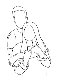 If you are looking for a gift for your loved ones, then you are at the right place. Pin By Oliviabrasildf On Schone Fotos Outline Drawings Outline Art Person Sketch