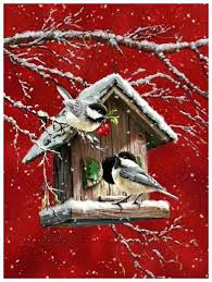 Pin Von Nidia Marin Auf Christmas Weihnachtskunst Weihnachtsszenen Bemalte Vogel
