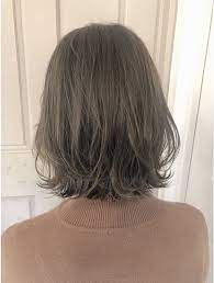 20 30 40代 前下がり切りっぱなしボブ 担当本田 l058727057 ロンドアベニール 北千住 lond avenir のヘアカタログ ホットペッパービューティー アッシュ系の髪 ミディアム パーマ ライトブラウンヘア