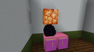 In minecraft, you can craft decoration items such as a painting, item frame, armor stand, jukebox, note block, slime block, flower pot, anvil, iron bars, redstone lamp, glass panes, snow, end rods, end crystals, heads, carpet, banners, stained glass. Minecraft Decoration Lighting Ideas Minecraft Furniture