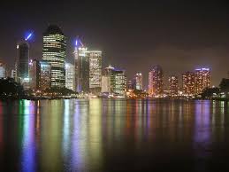 Brisbane City By Night Looking North Along The Brisbane River Towards The Cbd Brisbane City Australian Travel Australia Travel