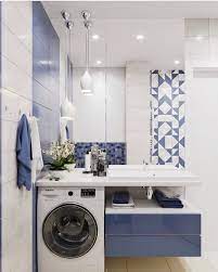 Where To Put The Washing Machine In A Small Place 7 Clever Options 04 Small Apartment Hacks Master Bathroom Remodel Small Master Bathroom Design