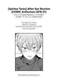 スピリタス太郎 再会はセックスの後で Comic アンスリウム 2018年1月号 英訳 Dl版