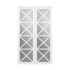 Mirrored Manufactured Wood Glass Lace Sliding Closet Door In 2020 Sliding Closet Doors Closet Doors Wood Glass