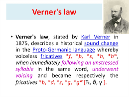 The First Germanic Sound Shift Grimms Law Verners Law