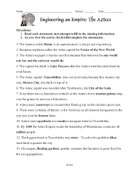 ENG-AN-EMPIRE: The Aztecs - Key Concepts and Insights - Studocu