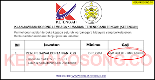 Dates are based on the gregorian calendar. Jawatan Kosong Lembaga Kemajuan Terengganu Tengah Ketengah