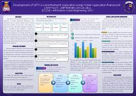 This is for the course of computer science majoring in information system engineering. Final Year Project Poster Mobile App Mobile Device