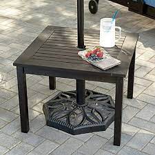 Small Outdoor Umbrella Side Table Perfect For The Deck Pool Furniture Outdoor Umbrella Table Umbrella