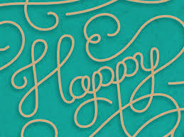 These words are welded/compounded together into a solid design. Happy Birthday By Kristen Brenner On Dribbble