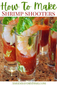 Wow your guests with a more than ordinary display and give them something to remember! Shrimp Shooters With Homemade Cocktail Sauce Amee S Savory Dish