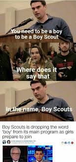In 2018, an image macro based on the quote gained popularity in the /r/prequelmemes subreddit, used in memes about a certain something failing to perform within expectations. Ben Shapiro Image Macro Boy Scouts Name Change Know Your Meme