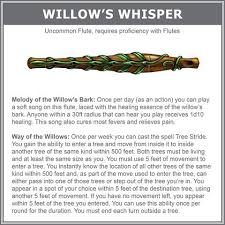 Willow S Whisper Flute Dnd Bard Dungeons And Dragons Homebrew D D Dungeons And Dragons