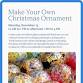 Make Your Own Christmas Ornament event in Oneonta, NY