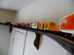 Part ii of ceiling mount trains. Wall Mounted Track Model Trains Ho Scale Train Layout Ho Model Trains