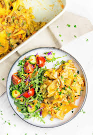 It's a ground beef casserole that combines egg noodles, some sherry, and cheese in a tomato sauce base. Vegan Tuna Noodle Casserole Monkey And Me Kitchen Adventures