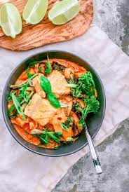 Thai Coconut Fish Curry With Kabocha Squash Recipe Fish Curry Curry Kabocha Squash