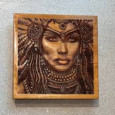 What settings work best for engraving AI-generated grayscale images