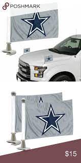 Dallas Cowboys Nfl Ambassador Car Flags Set Of 2 Dallas Cowboys Car Flags Nfl