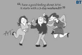 Cartoon Happy New Year Business News At the end of the. cartoon happy new year business news