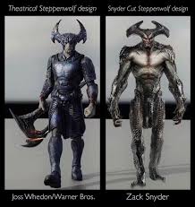 Zack snyder's justice league will be released on hbo max sometime next year. Here Is The Difference Between The Theatrical Design Of Steppenwolf And The Original Design Warner Brothers O Joker Dc Comics Comic Villains Heavy Metal Comic