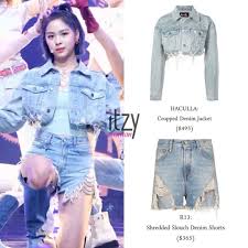 502 Lượt Thich 0 Binh Luận Itzy Fashion Itzyfashion Tren Instagram Ryujin 200318 Music Bank Haculla Crop Kpop Fashion Outfits Fashion Denim Fashion