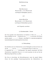 Dabei wird das darlehen nicht mit festgelegten zinsen ausgestattet und ist deshalb als. Arbeitgeberdarlehensvertrag Vorlage Zum Download