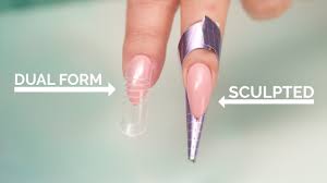 Dual Forms Vs Sculpted Acrylic Nails Youtube Diy Acrylic Nails Sculptured Nails Acrylic Nails