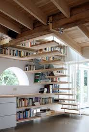 50 Creative Ways To Incorporate Book Storage In Around Stairs Built In Bookcase Interior Architecture Design House Design