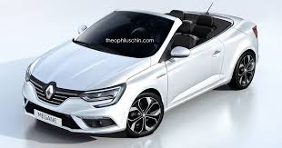 Will The New Renault Megane Cabriolet Look Like This Carscoops Megane Cabriolet Megane Sedan Renault Megane