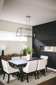 Modern Farmhouse Dinning Room Dining Room Chandelier Black Feature Wall Gordie And Co Farmhouse Dinning Room Dining Room Inspiration Dining Room Chandelier