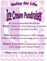 Here are 7 unique fundraisers to fight cancer. Red Cross Relay For Life Baskin Robbins Fundraiser With Images Relay For Life Relay Fundraising
