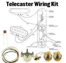Print the electrical wiring diagram off in addition to use highlighters to trace the signal. Telecaster Wiring Kit Cts 250k Crl Switch 033 Cloth Wire Switchcraft Jack 685646944187 Ebay