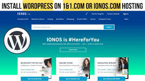 How To Install Wordpress On 1 1 Com Or Ionos Com Hosting 1and1 Domain And Hosting Set Up Https Youtu Be A 6bdaeqd1u In 2020 Wordpress Hosting Make Tutorial