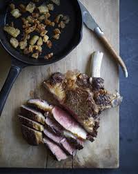 Cote De Boeuf Steak Met Kaantjes Van Het Eigen Vet Vijf Weken Dry Aged Steak Vlees Gerechtigheid
