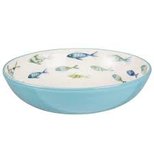 Coupelle En Faience Bleue Motifs Poissons Maison Du Monde Plats En Poterie Coupelle