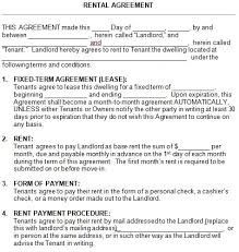 The best way to create a good lease example is to follow a the title of the lease agreement should be written on the top part of the paper. 11 Free Rental Agreement Templates Best Office Files