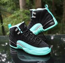 Black And Turquoise Jordans 12 Nike Air Jordan 12 Xii Retro Gs Hyper Jade Size 6 5y Black Silver 510815 017 Nike Athletic First Air Jordans Air Jordans Sneaker Collection