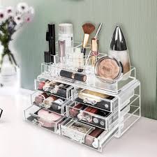 Makeup organizer is something that every fashionable lady needs and we happen to know everything about and we have a fair share of options to share! Ktaxon Acrylic Makeup Organizer Cosmetic Storage Holder With 6 Drawers Walmart Com Walmart Com