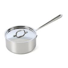 All Clad All Clad D3 Stainless Steel Saucepan With Lid Wayfair Stainless Steel Stove Stainless Steel Dishwasher Cookware And Bakeware
