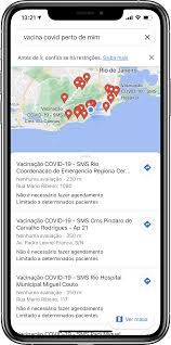 Vacina covid perto de mim. Google Maps Mostra Locais De Vacinacao Contra Covid 19 No Brasil Macmagazine Com Br