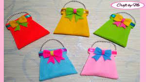 Cara Membuat Amplop Lebaran Tas Cantik Dari Flanel How To Make Felt Bag Ied Envelope Youtube In 2021 Felt Bag Bamboo Diy Crafts For Kids