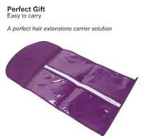 Amazon.com: Wig Storage Bag, Portable Hair Extensions Storage Bag Hanger  Carrier with Strong Zipper for Travel Daily(Purple) : Beauty & Personal Care