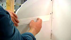 Fill a drywall pan with drywall compound, often called mud by professionals due to its consistency. How Do I Repair Cracks In The Drywall Seams Youtube