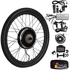 Vogvigo Hinterrad Umbausatz Elektrofahrrad Nachrustsatz E Bike Conversion Kit Nabe Mit Lcd Anzeige 26 Amazon De Sport Freizeit