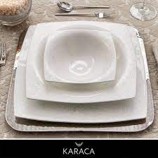 karaca fine pearl helen 86 parca inci yemek takimi karaca yemek takimi yemek inciler