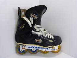 Liku black professional inline skates unisex. Mission Proto V Roller Hockey Inline Skates Mens Size 12 D Hi Lo Kiwanis Marketplace