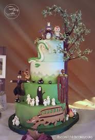 Studio Ghibli Wedding Cake By Cakeycake Http Cakesdecor Com Cakes 287239 Studio Ghibli Wedding Cake Anime Cake Studio Ghibli Cool Wedding Cakes