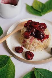 Bowl Cake Coulis De Cerises Et De Fraises Petit Dejeuner Dietetique Bowlcake Gateaux Alimentaires